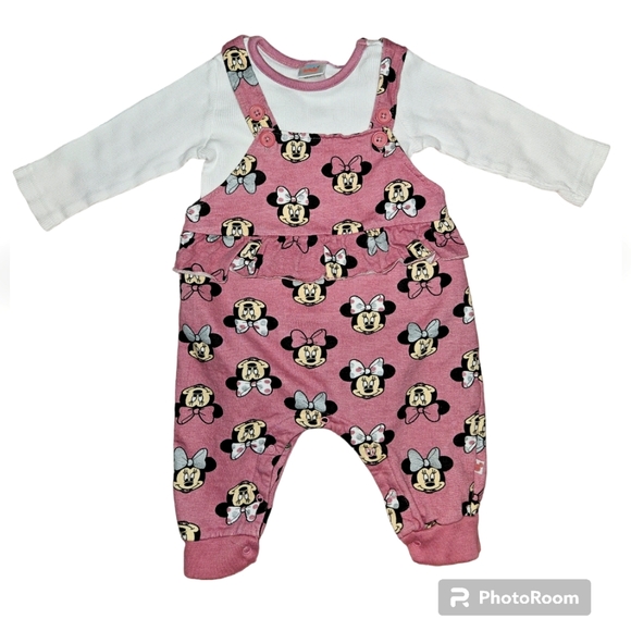 Disney Baby Girl Overalls Matching Set - Picture 1 of 6